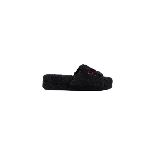 Ralph Lauren Black ROBIN PLATFORM Slippers for Women