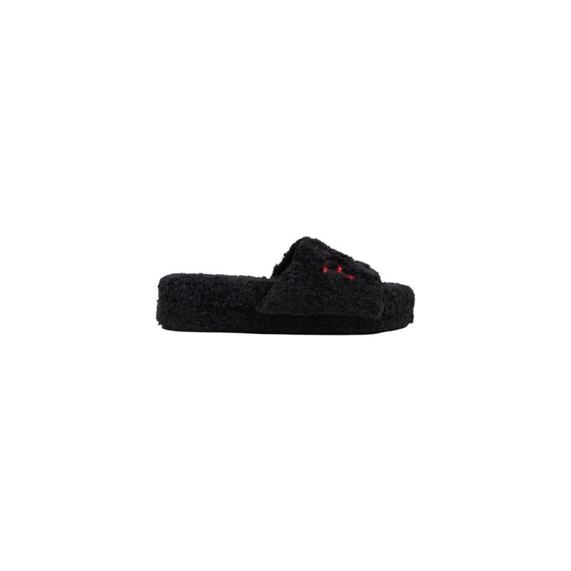 Ralph Lauren Black ROBIN PLATFORM Slippers for Women