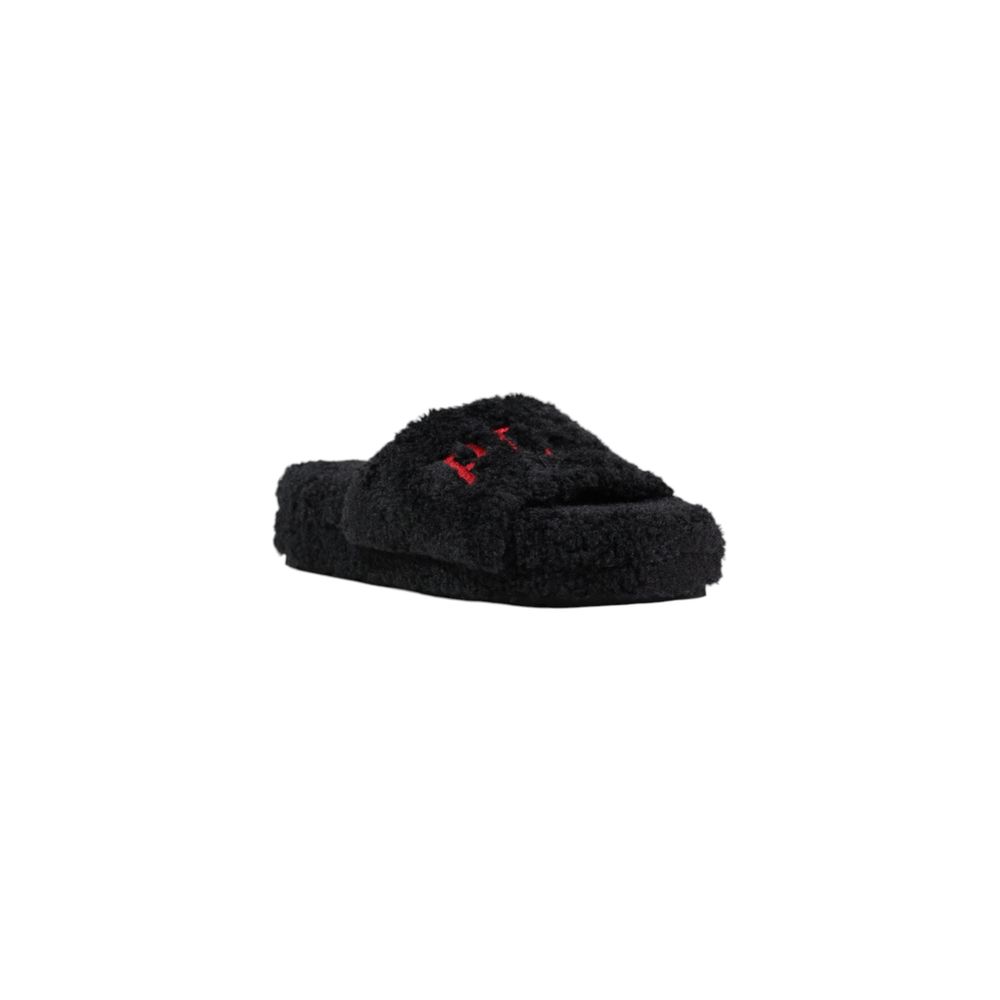 Ralph Lauren Black ROBIN PLATFORM Slippers for Women