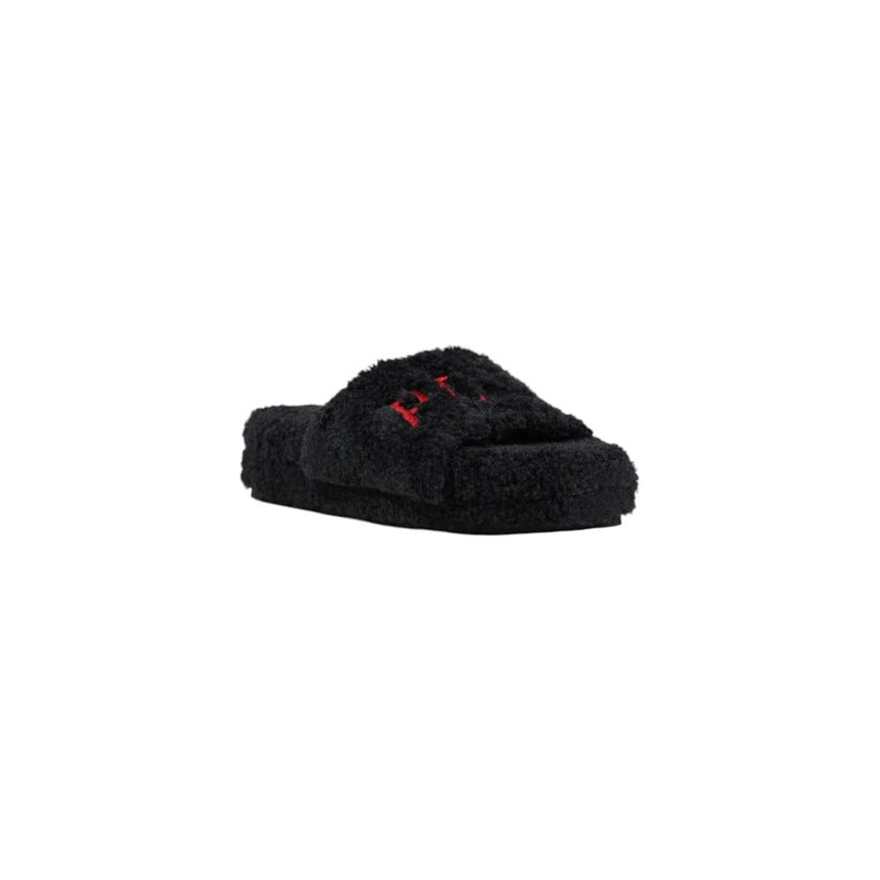 Ralph Lauren Black ROBIN PLATFORM Slippers for Women