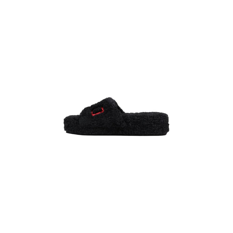 Ralph Lauren Black ROBIN PLATFORM Slippers for Women