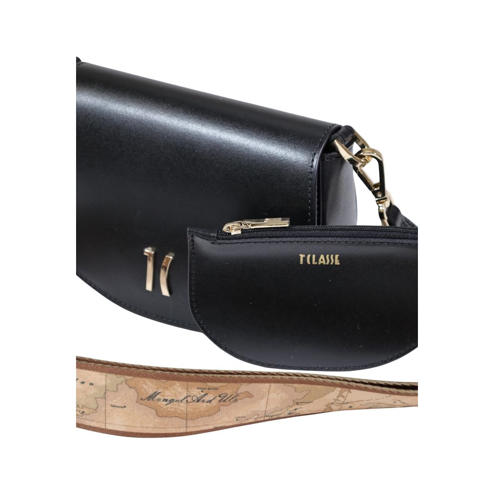 Alviero Martini Prima Classe Black Leather Handbag - LM LE06 8620