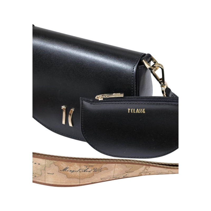 Alviero Martini Prima Classe Black Leather Handbag - LM LE06 8620
