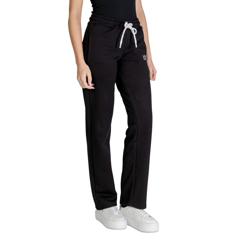 Icon Black Cotton Joggers (ICDF2W6P001) - Women's Sportswear