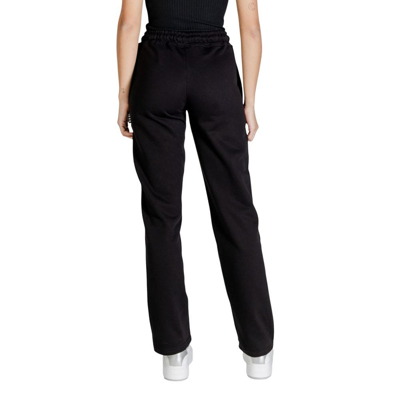 Icon Black Cotton Joggers (ICDF2W6P001) - Women's Sportswear