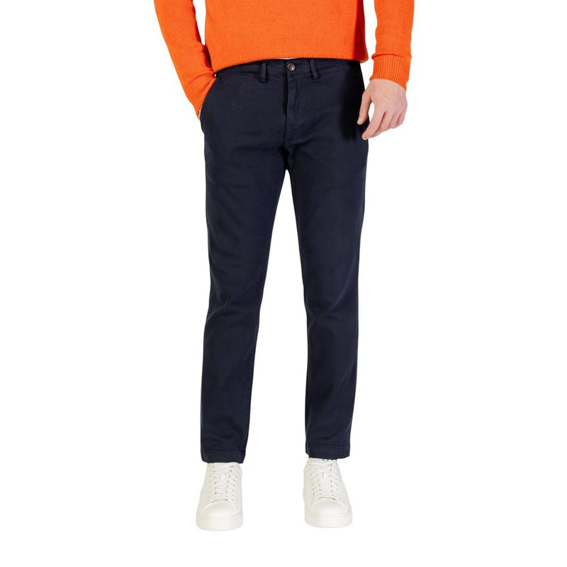 Borghese blauwe katoenen skinny broek