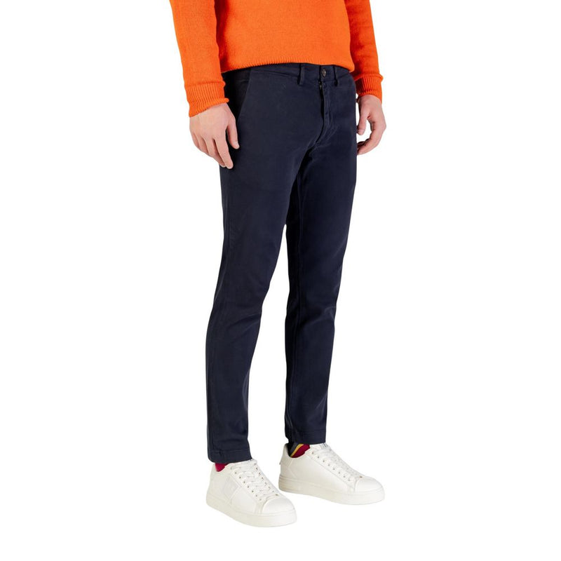 Borghese blauwe katoenen skinny broek