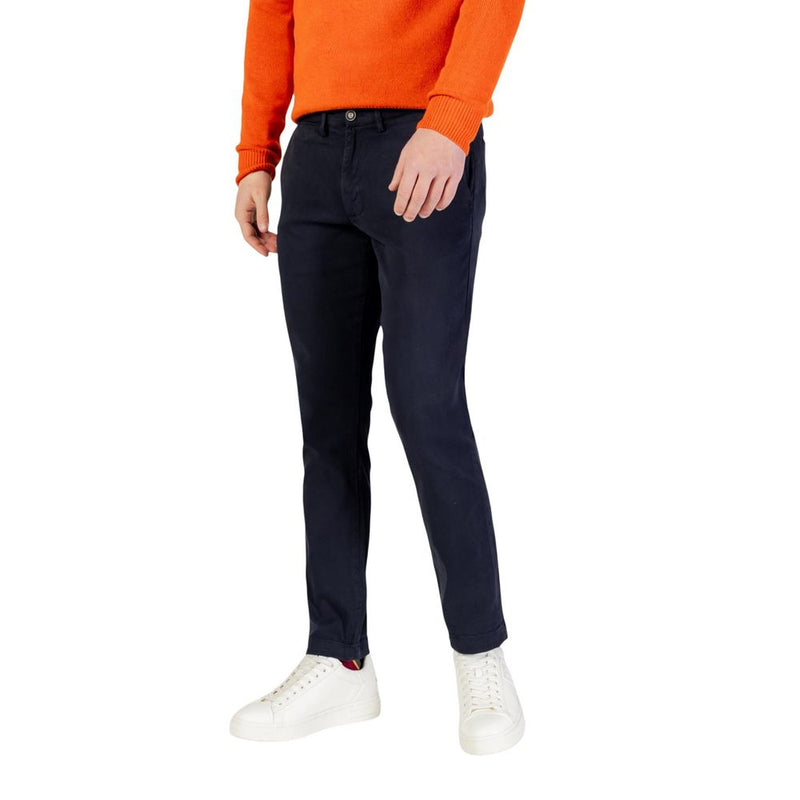 Borghese blauwe katoenen skinny broek