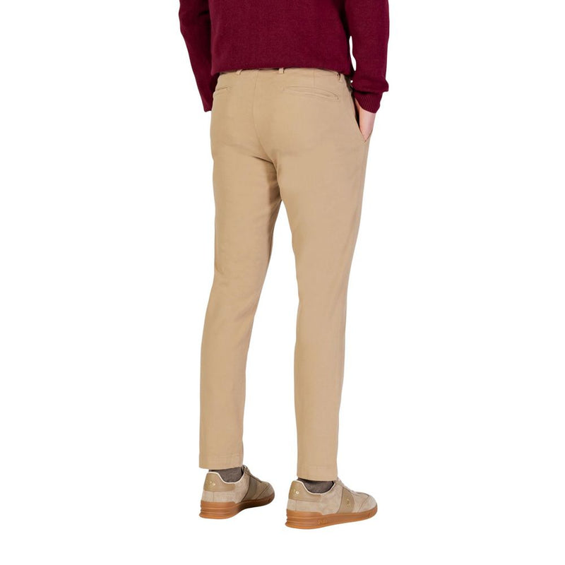 Borghese Beige Cotton Skinny Pants for Men - Model 5WPA01