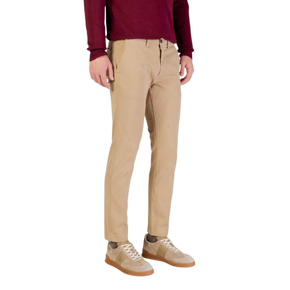 Borghese Beige Cotton Skinny Pants for Men - Model 5WPA01