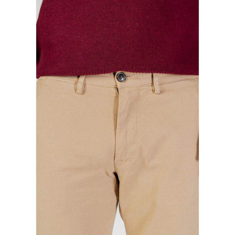 Borghese Beige Cotton Skinny Pants for Men - Model 5WPA01