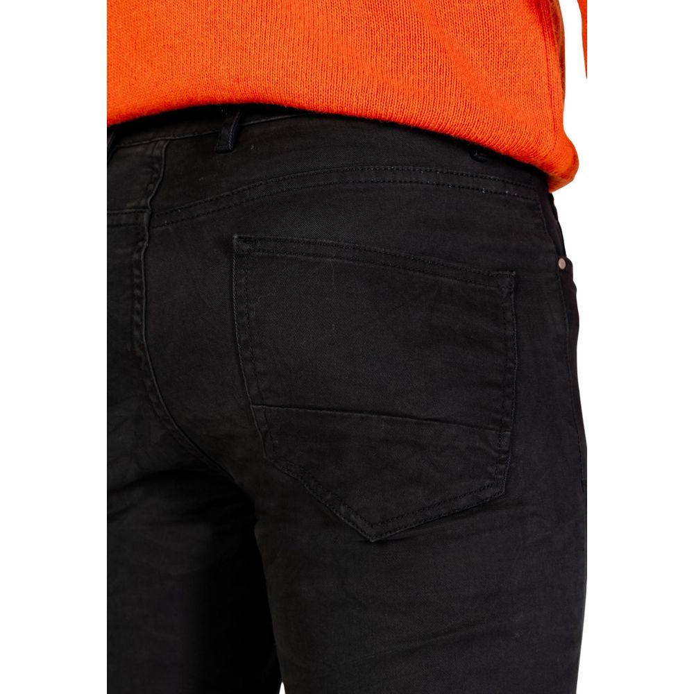 Borghese Gray Cotton Skinny Pants for Men