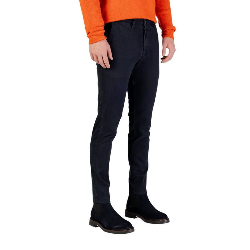 Borghese Blauwe Katoenen Skinny Broek