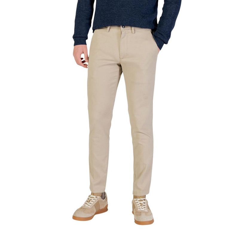 Borghese Beige Katoenen Skinny Broek