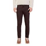 Borghese Brown Cotton Skinny Pants for Men