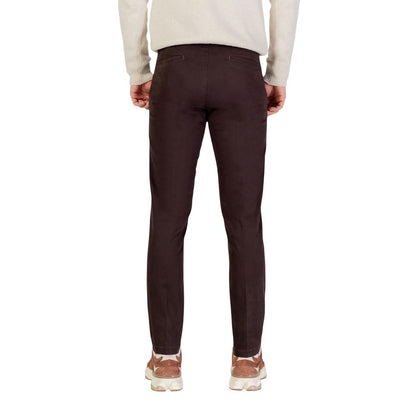 Borghese Bruine Katoenen Skinny Broek