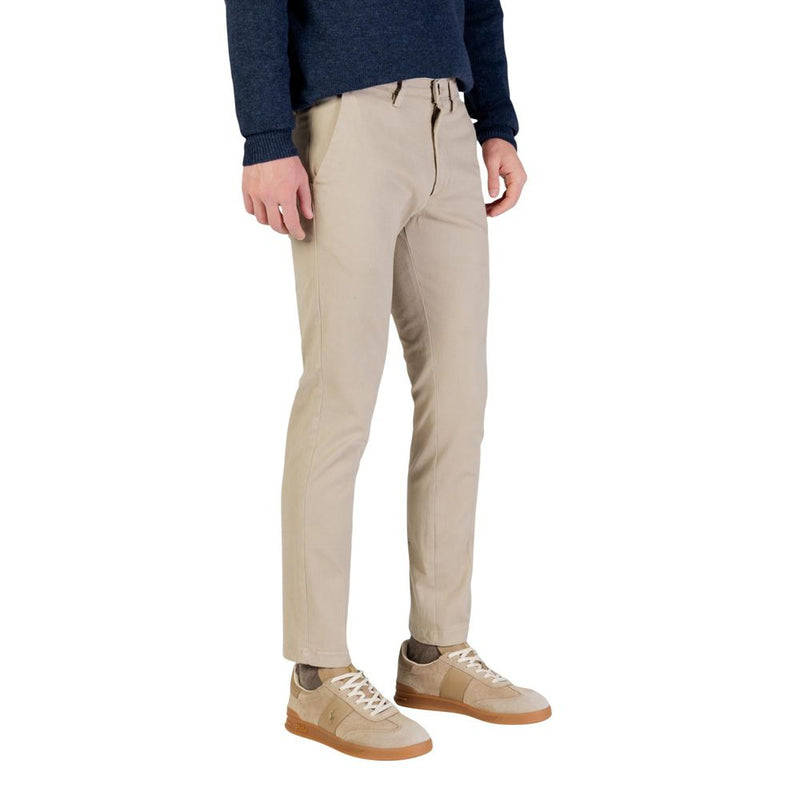 Borghese Beige Katoenen Skinny Broek
