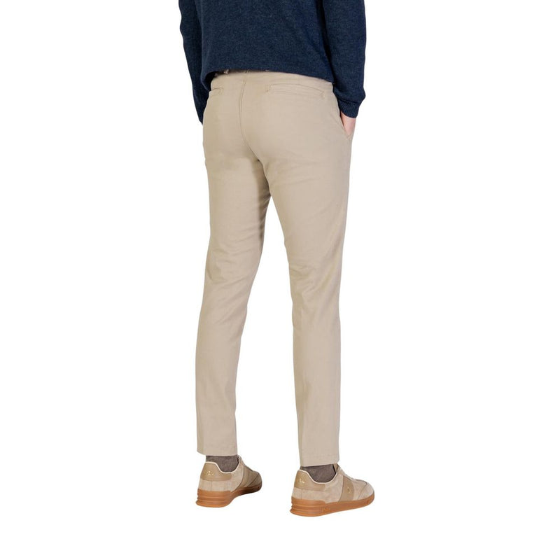 Borghese Beige Katoenen Skinny Broek