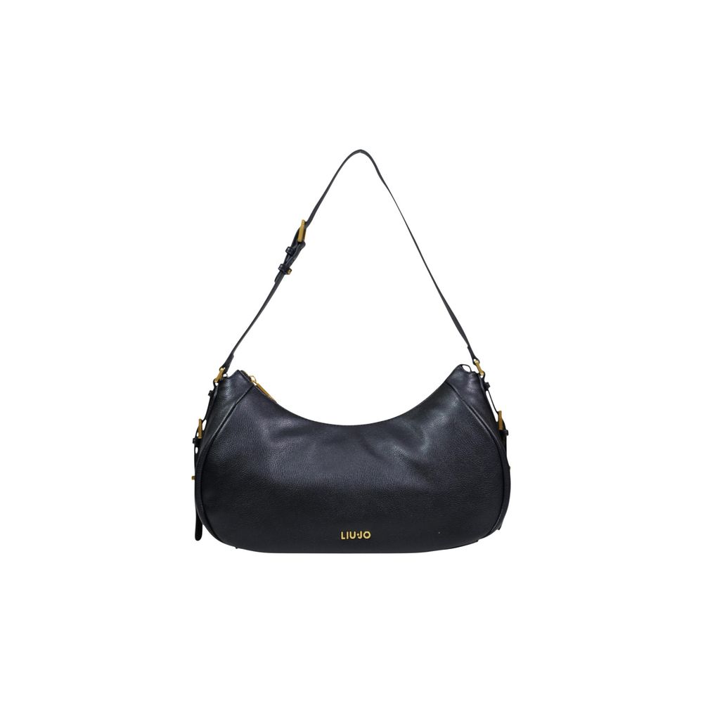 Liu Jo Black Eco-Leather Hobo Handbag - Chic & Versatile