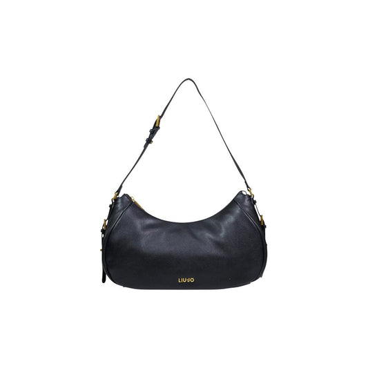 Liu Jo Black Eco-Leather Hobo Handbag - Chic & Versatile
