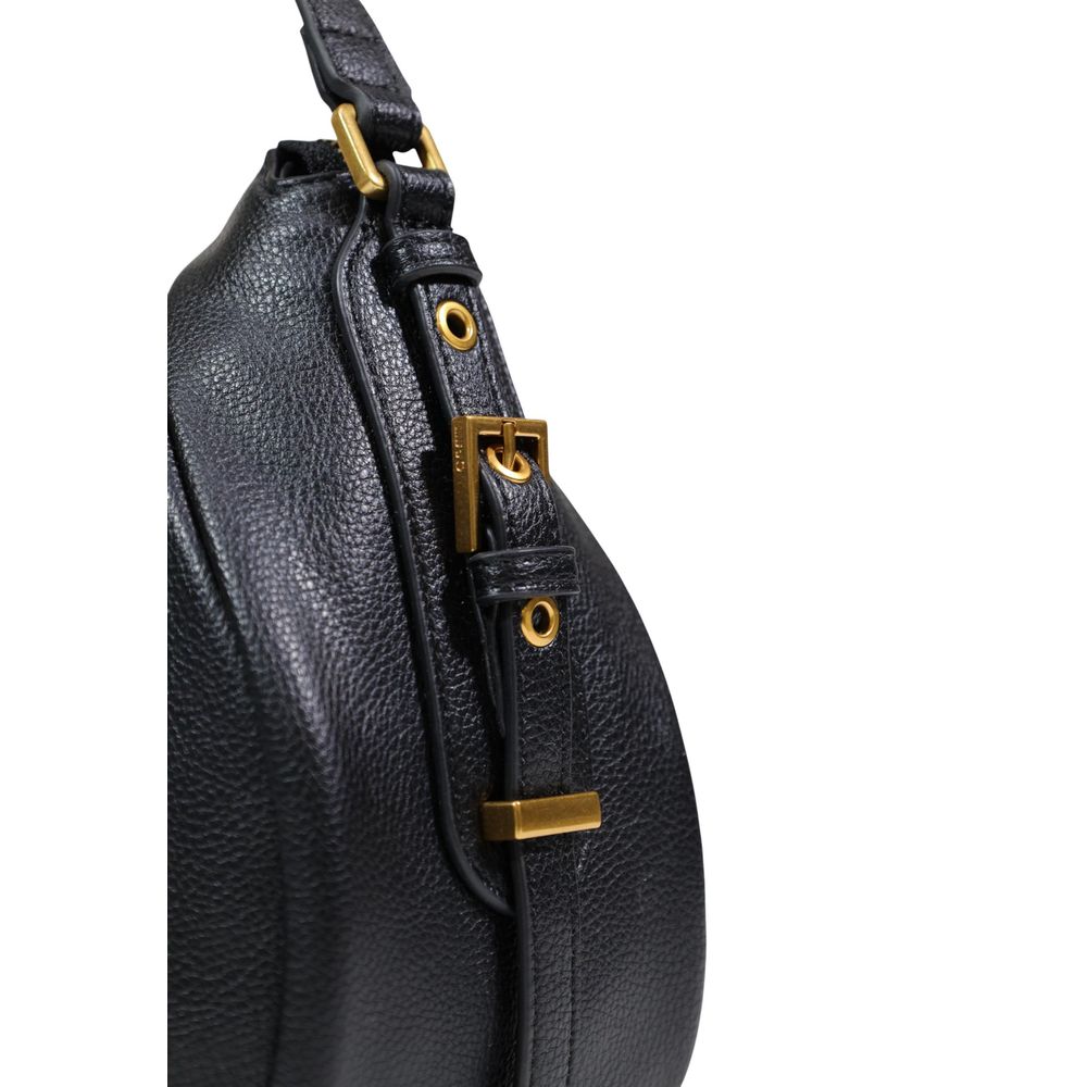 Liu Jo Black Eco-Leather Hobo Handbag - Chic & Versatile