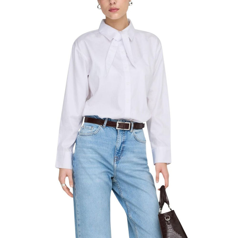 Jacqueline De Yong JDYWILLOW White Cotton Blouse for Women