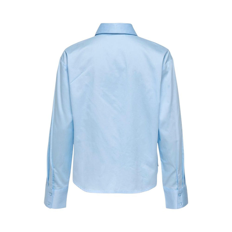 Jacqueline De Yong JDYWILLOW Blue Cotton Blouse for Women