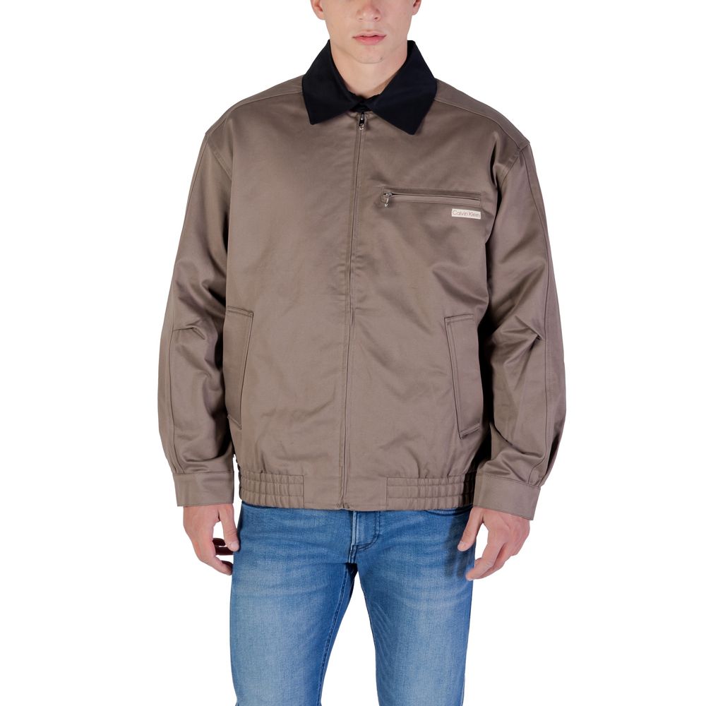 Calvin Klein Jeans Bruine Katoenen Bomber
