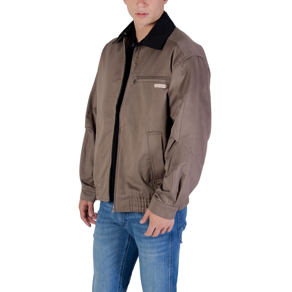 Calvin Klein Jeans Bruine Katoenen Bomber