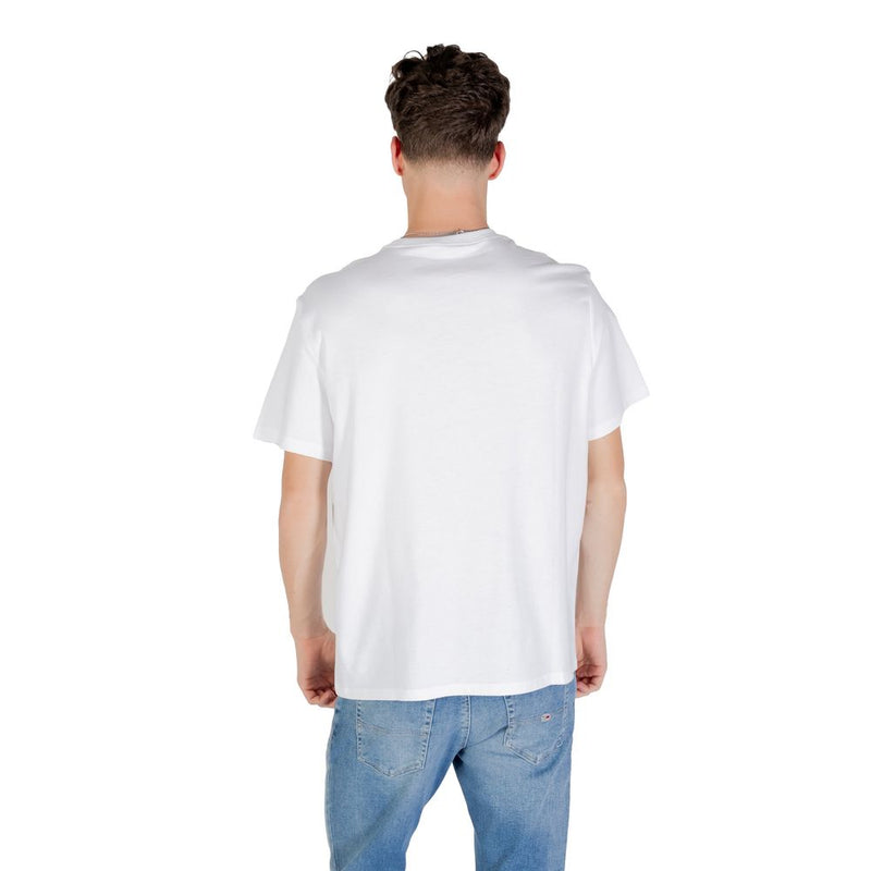Calvin Klein Jeans White Cotton Sportswear T-Shirt for Men