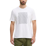 Calvin Klein Jeans White Cotton T-Shirt - SS 20S CK MACRO AOP LV04RC841G