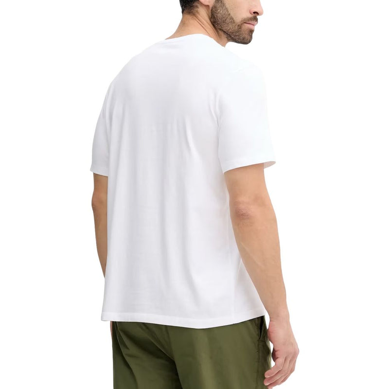 Calvin Klein Jeans White Cotton T-Shirt - SS 20S CK MACRO AOP LV04RC841G