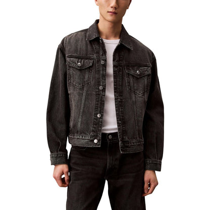 Calvin Klein Jeans Zwart Katoenen Spijkerjack