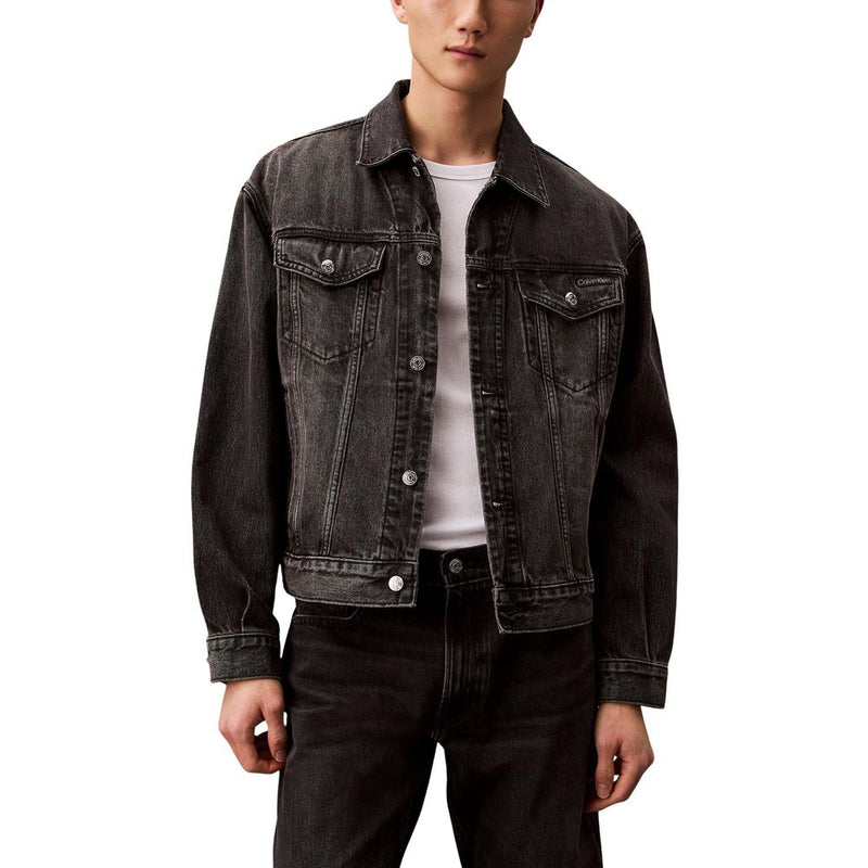Calvin Klein Jeans Zwart Katoenen Spijkerjack