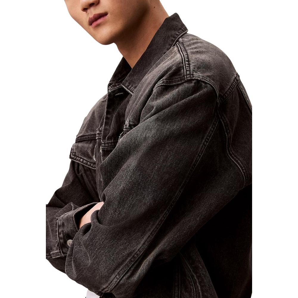 Calvin Klein Jeans 90s Black Fog Trucker Jacket for Men