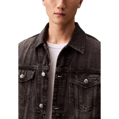 Calvin Klein Jeans Zwart Katoenen Spijkerjack