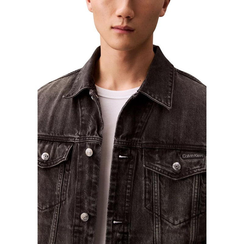 Calvin Klein Jeans Zwart Katoenen Spijkerjack