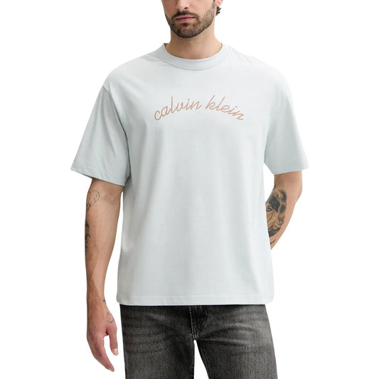 Calvin Klein Jeans Blue Cotton T-Shirt for Men