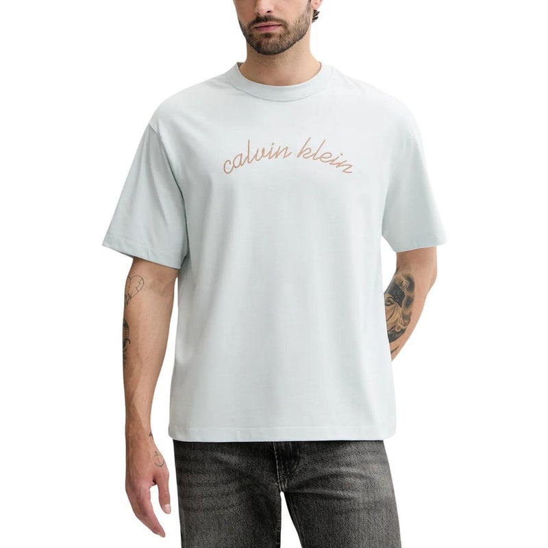 Calvin Klein Jeans Blue Cotton T-Shirt for Men