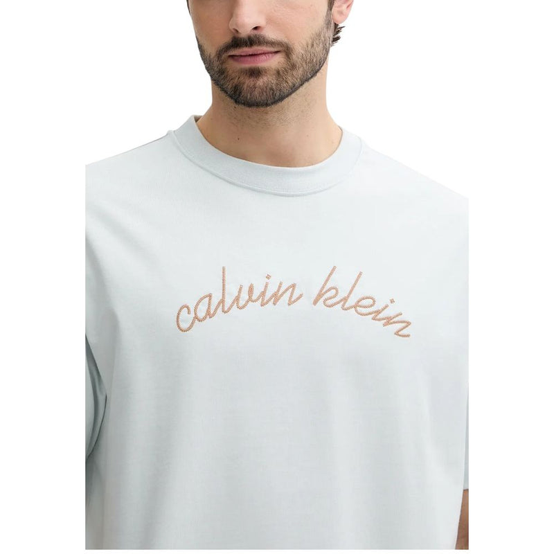 Calvin Klein Jeans Blue Cotton T-Shirt for Men