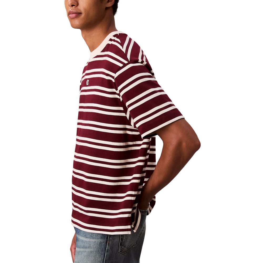 Calvin Klein Jeans Multicolor Cotton T-Shirt - SS HVYWT STRIPE