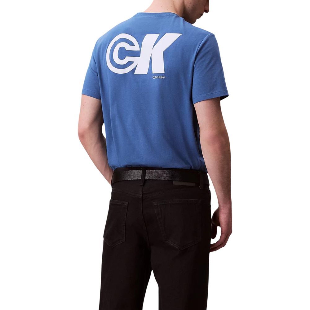 Calvin Klein Jeans Blue Cotton T-Shirt for Men