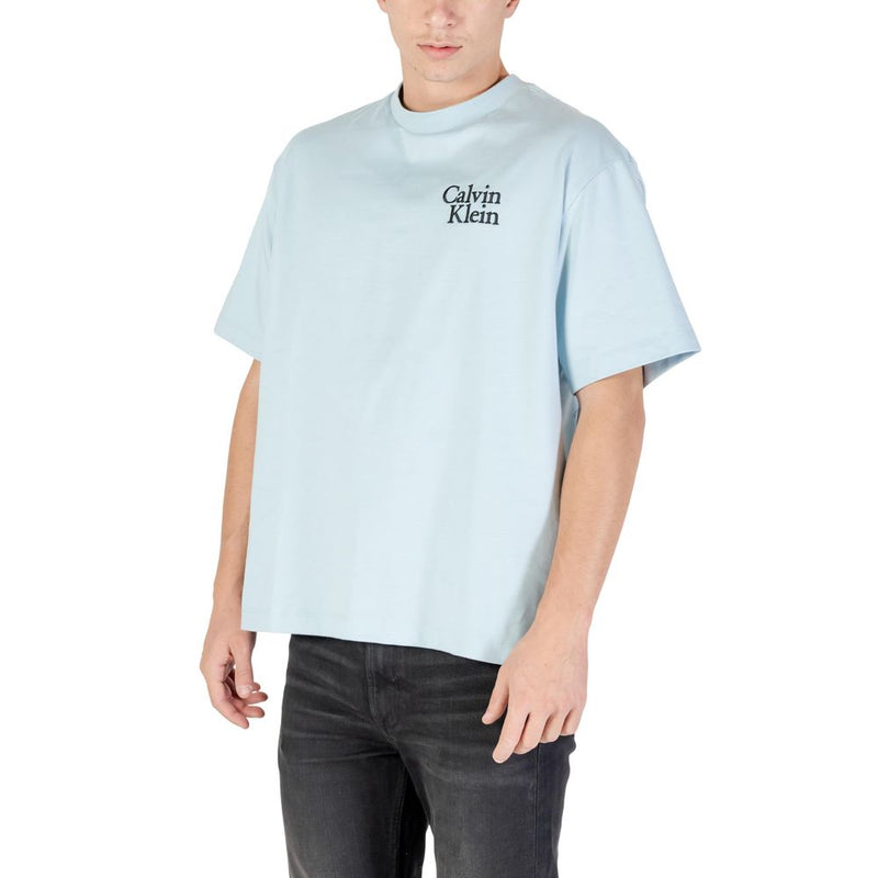 Calvin Klein Jeans Blue Cotton T-Shirt for Men