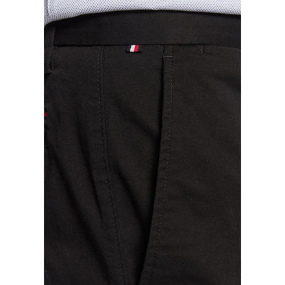Pantalon décontracté en coton recyclé noir Tommy Hilfiger