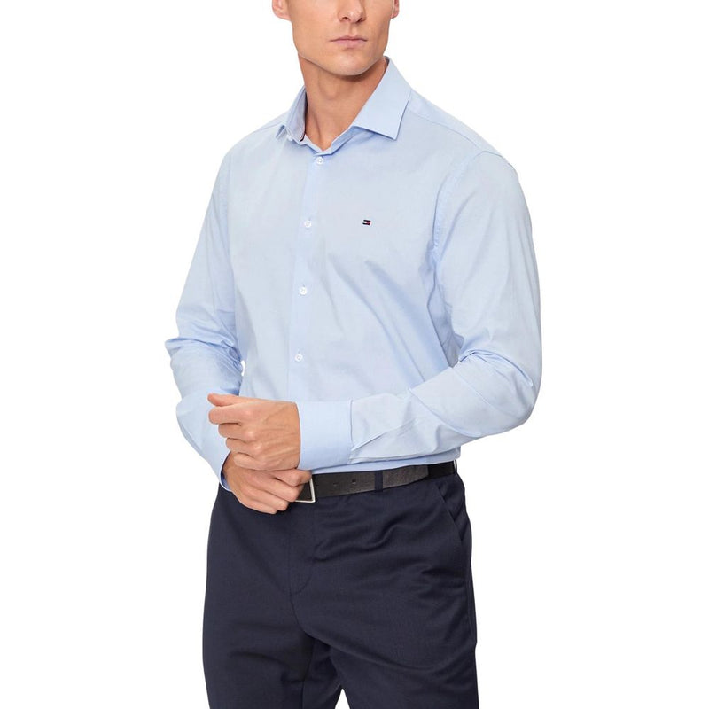 Tommy Hilfiger Blauw Overhemd van Biologisch Katoen