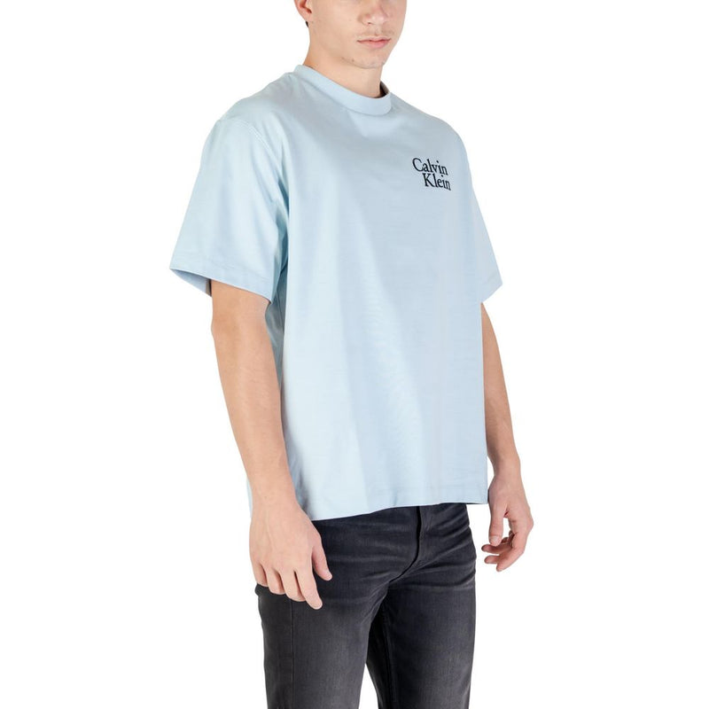 Calvin Klein Jeans Blue Cotton T-Shirt for Men