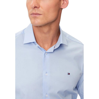 Chemise habillée Tommy Hilfiger en coton biologique bleu