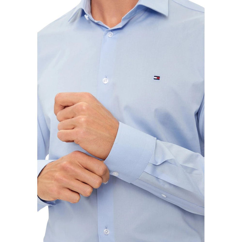 Tommy Hilfiger Blauw Overhemd van Biologisch Katoen