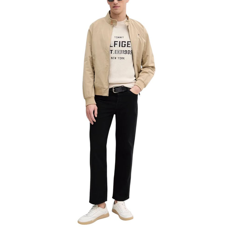 Tommy Hilfiger Beige Biologisch Katoenen Sweatshirt