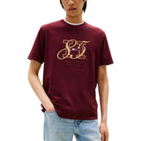 T-shirt en coton bordeaux Tommy Hilfiger